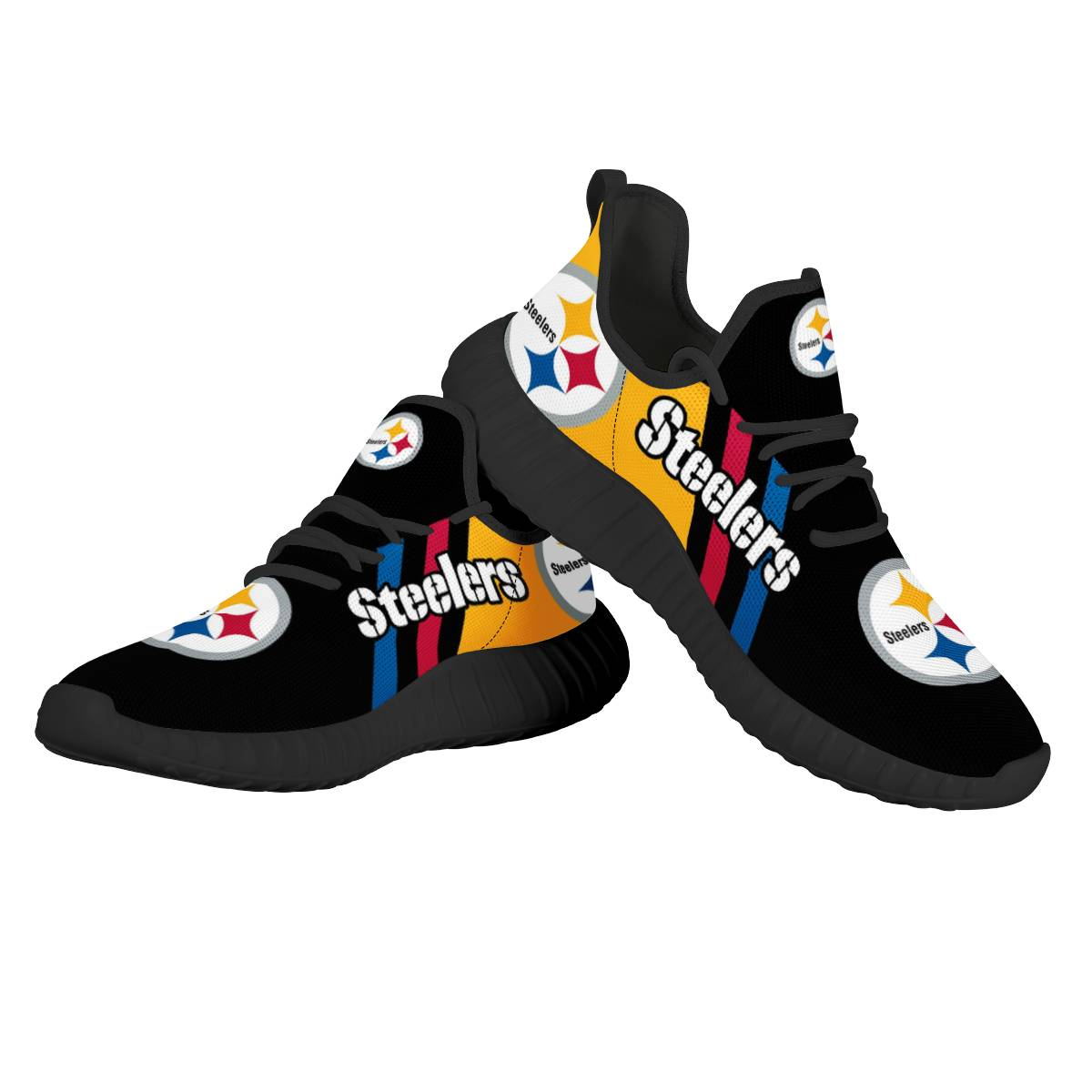 Men's NFL Pittsburgh Steelers Mesh Knit Sneakers/Shoes 013